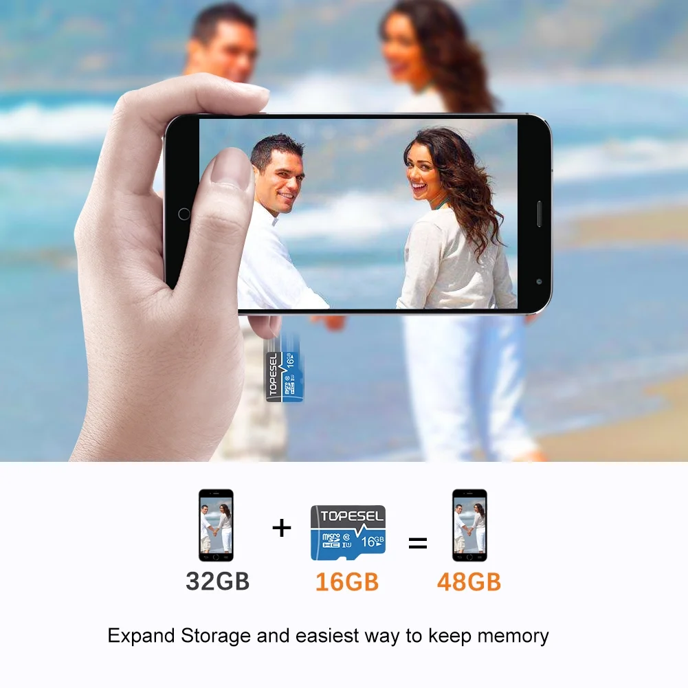Topesel Micro SD Card with Adapter 5 Pack/16Gb for Nintendo Switch Phone Camera Topesel Class 10 UHS-I High Speed TF Memory Card Blue