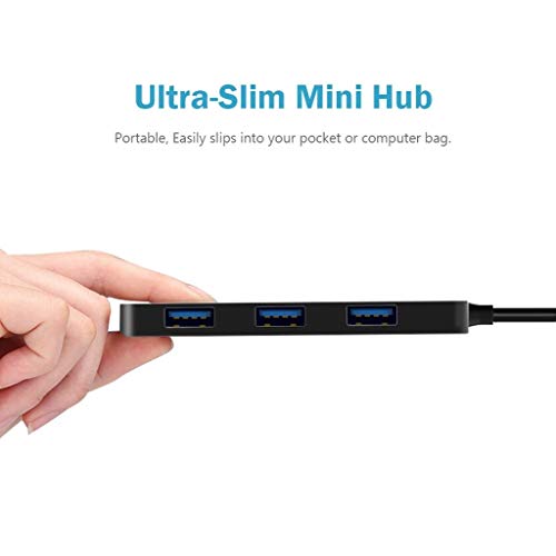 USB C Hub with 4 USB 3.0 Ports for MacBook Chromebook Type C Devices