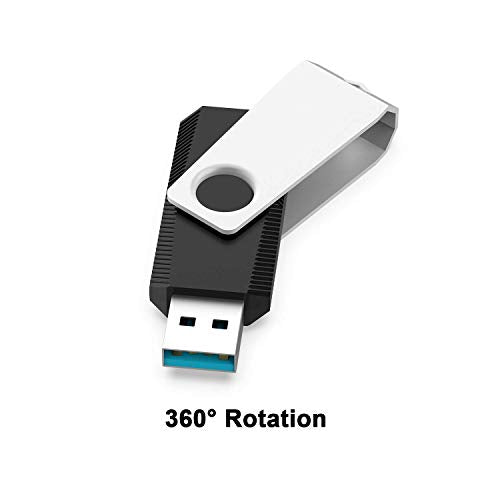 64GB USB 2.0 Flash Drive Swivel Thumb Drive with LED Indicator