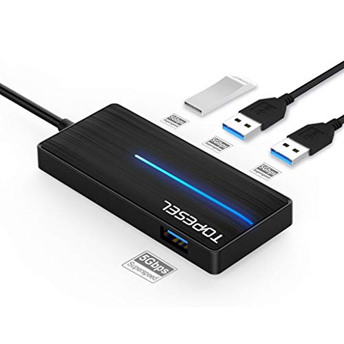 USB C Hub with 4 USB 3.0 Ports for MacBook Chromebook Type C Devices