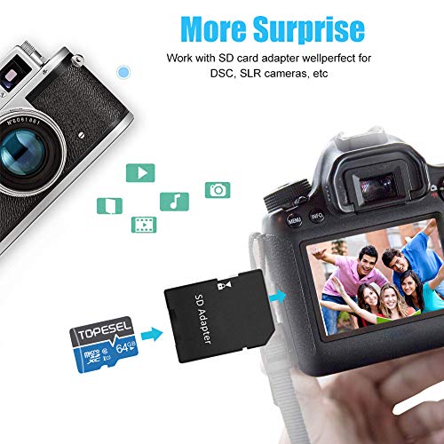 64GB MicroSD Card SDXC UHS-I TF Card - C10, U1 for Smartphone Drone