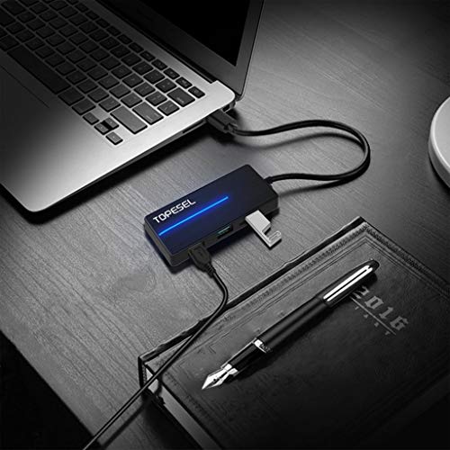 USB C Hub, 3 USB 3.0 Ports 5Gbps SD&TF Card Reader with LED indicator