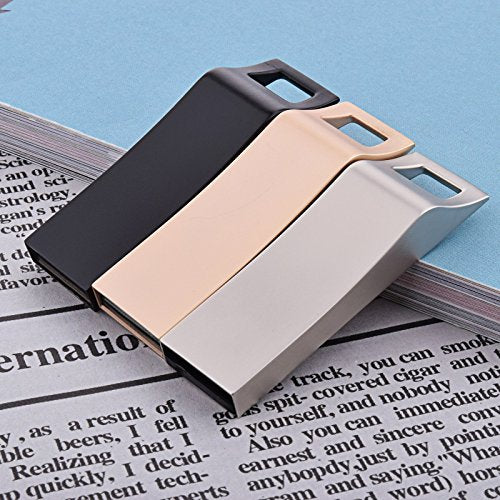 3 Pack 32GB USB 2.0 Flash Drives Metal Waterproof Memory Stick 3 Color