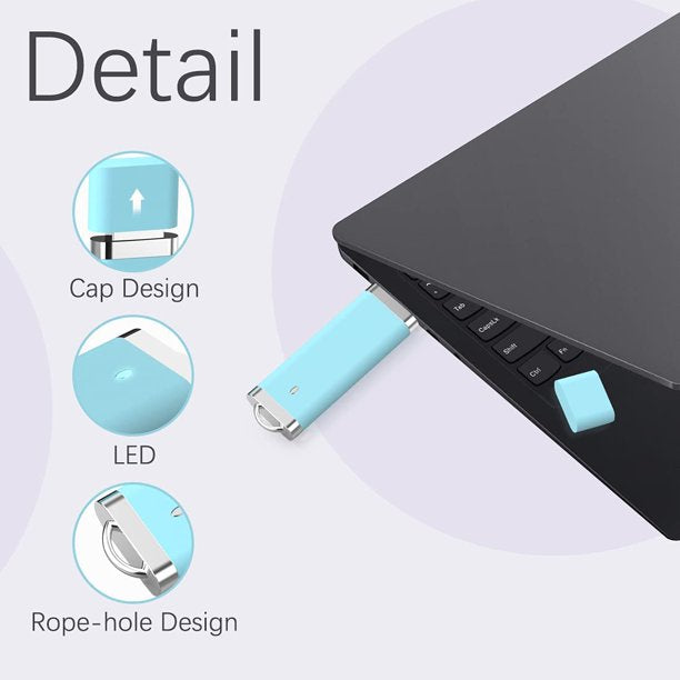 Topesel USB 3.0 Flash Drive with Lanyard-Hole Portable Pen Drive