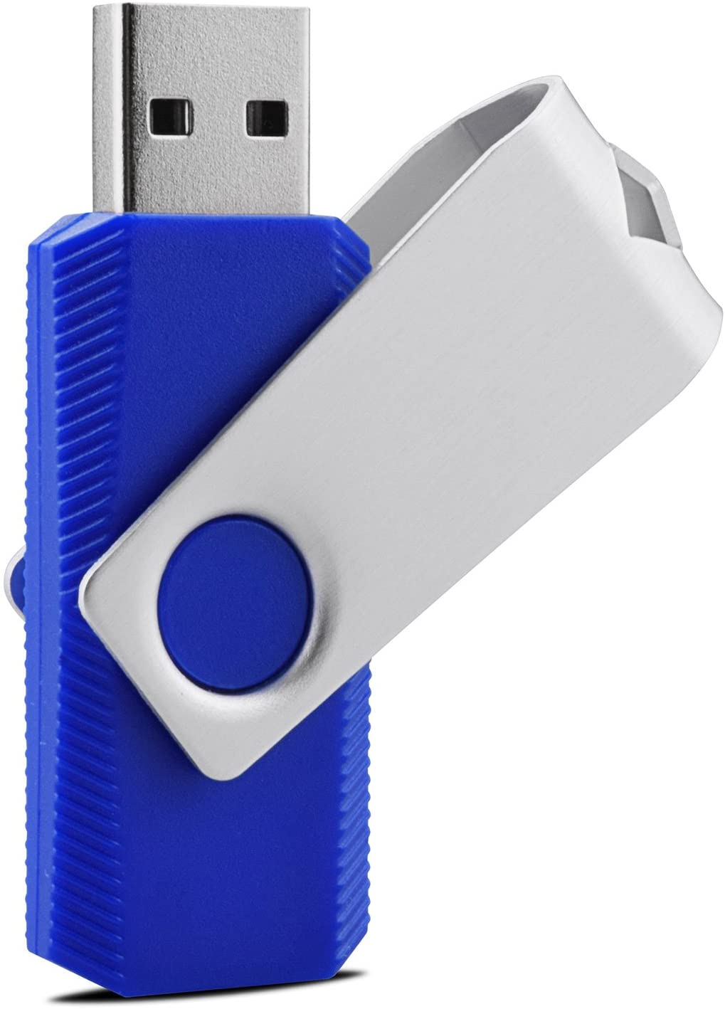 10 Pack 4GB Swivel Design USB 2.0 Flash Drive Blue Color