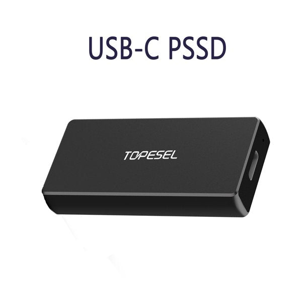 Topesel External SSD USB-C Portable SSD Up to 540MB/s USB 3.1 Portable Solid State Drive