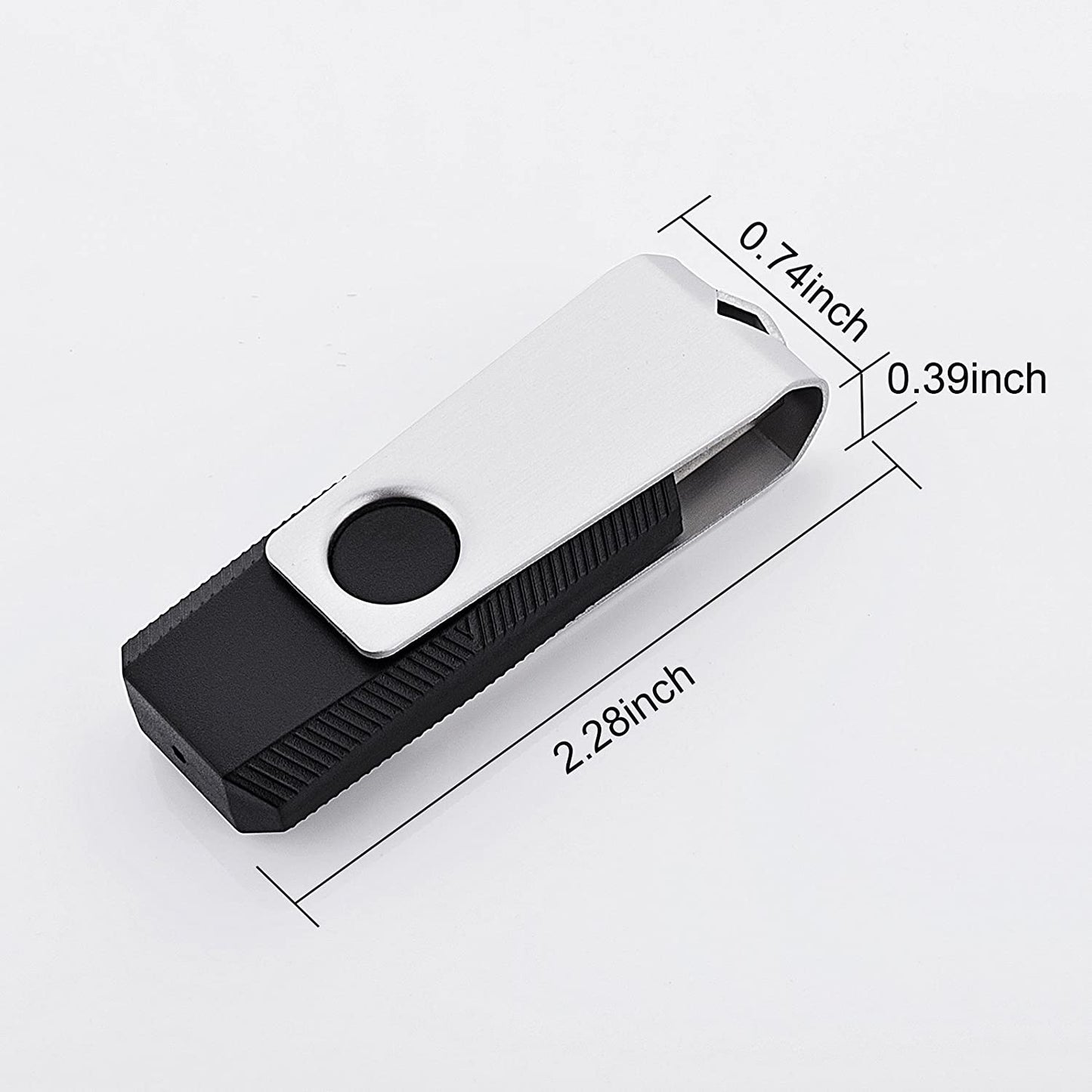 USB 3.0 Flash Drive Bulk with Swivel Design Black/Blue | TOPESEL S777