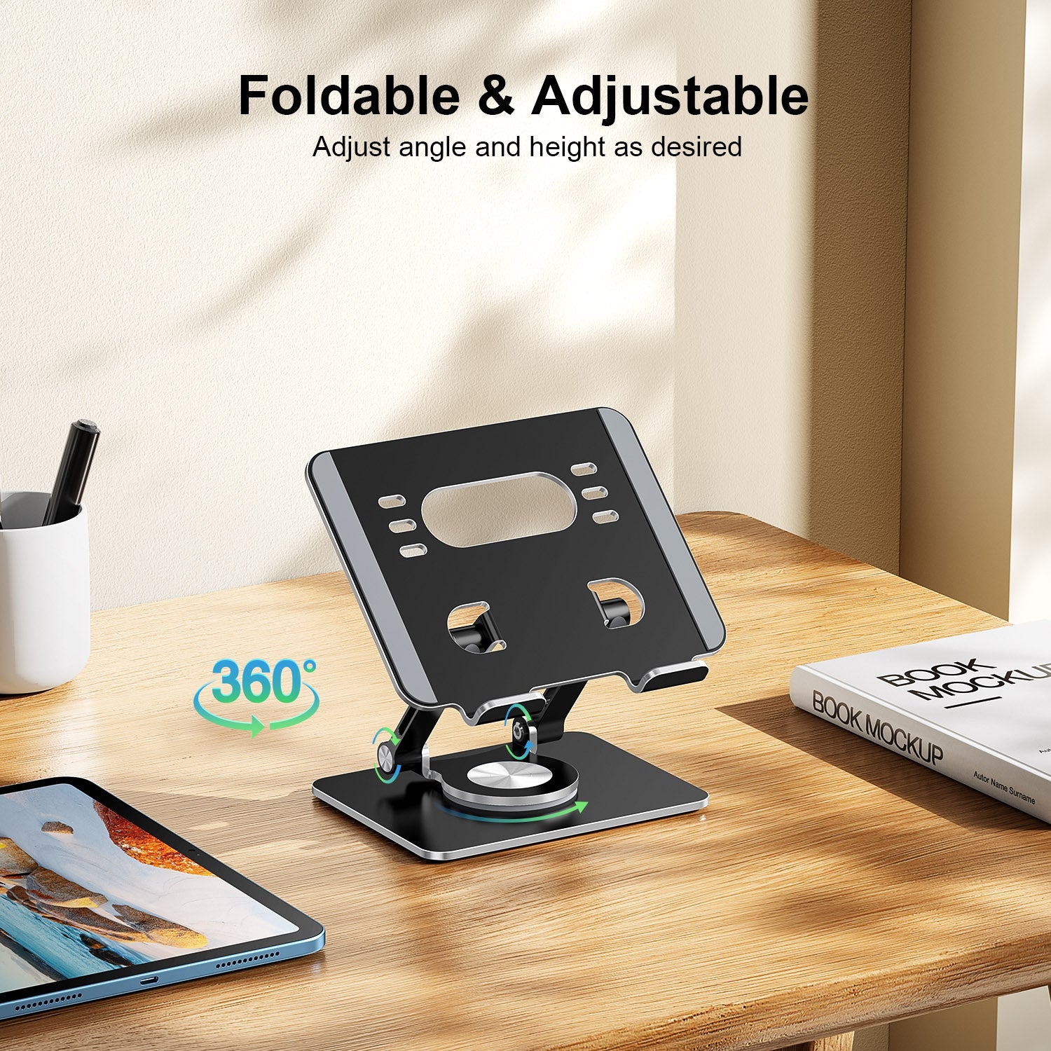 Tablet Stand Adjustable Portable Pad Holder Smartphone Stand Adjustable Tablet Holder Compatible with 4-13