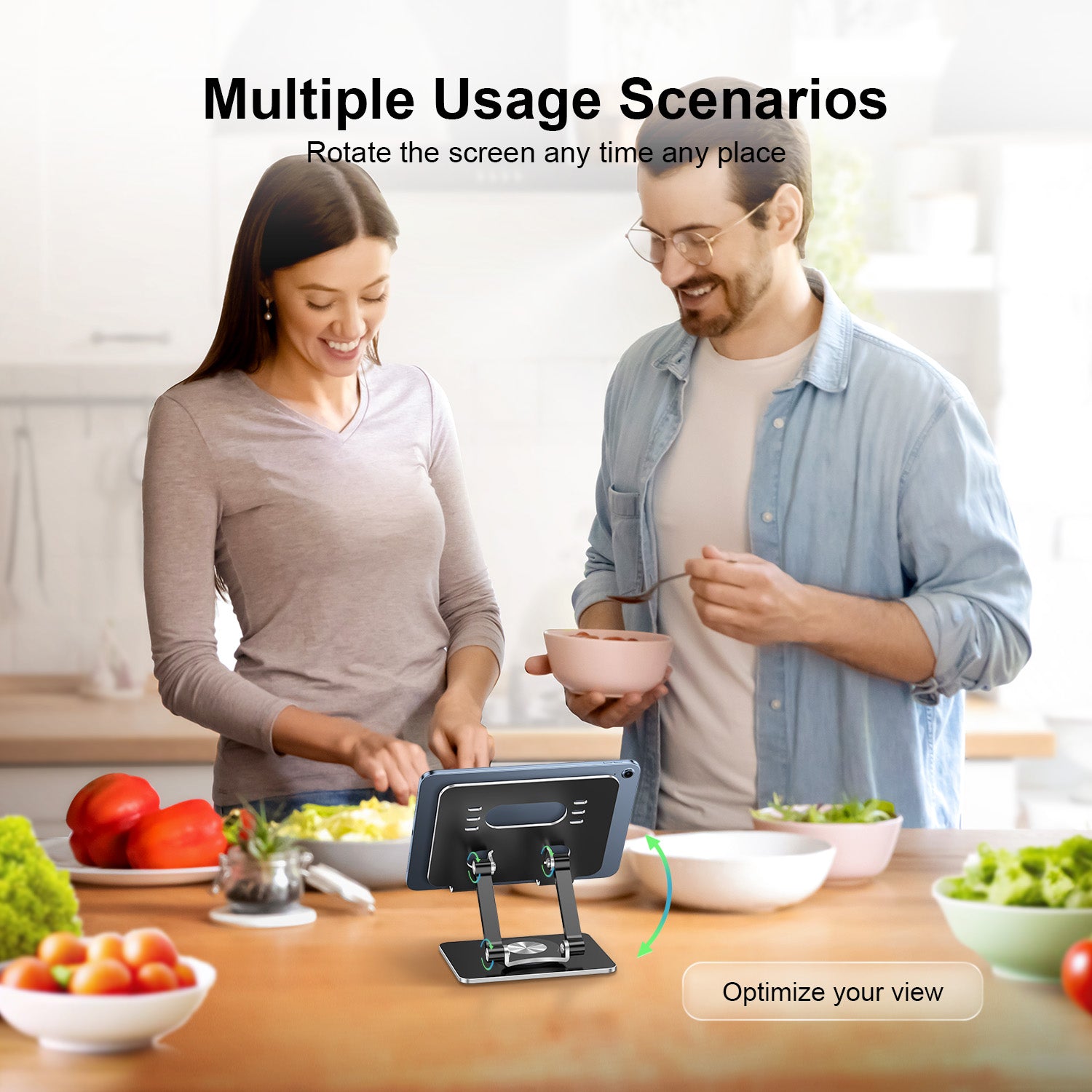 Tablet Stand Adjustable Portable Pad Holder Smartphone Stand Adjustable Tablet Holder Compatible with 4-13