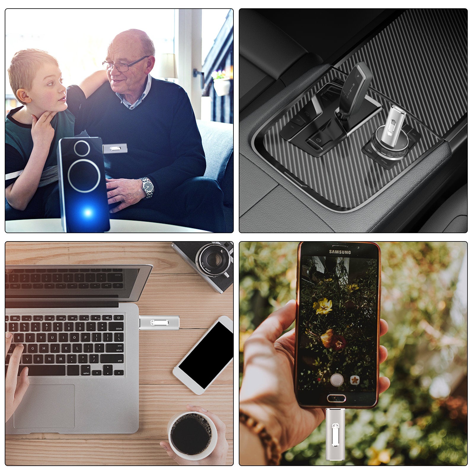 256GB USB 3.0 Flash Drive TOPESEL USB C Thumb Drive Fits for Android Phone Computer Photo Stick External Storage Silver