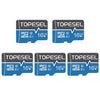 Topesel Micro SD Card with Adapter 5 Pack/16Gb for Nintendo Switch Phone Camera Topesel Class 10 UHS-I High Speed TF Memory Card Blue