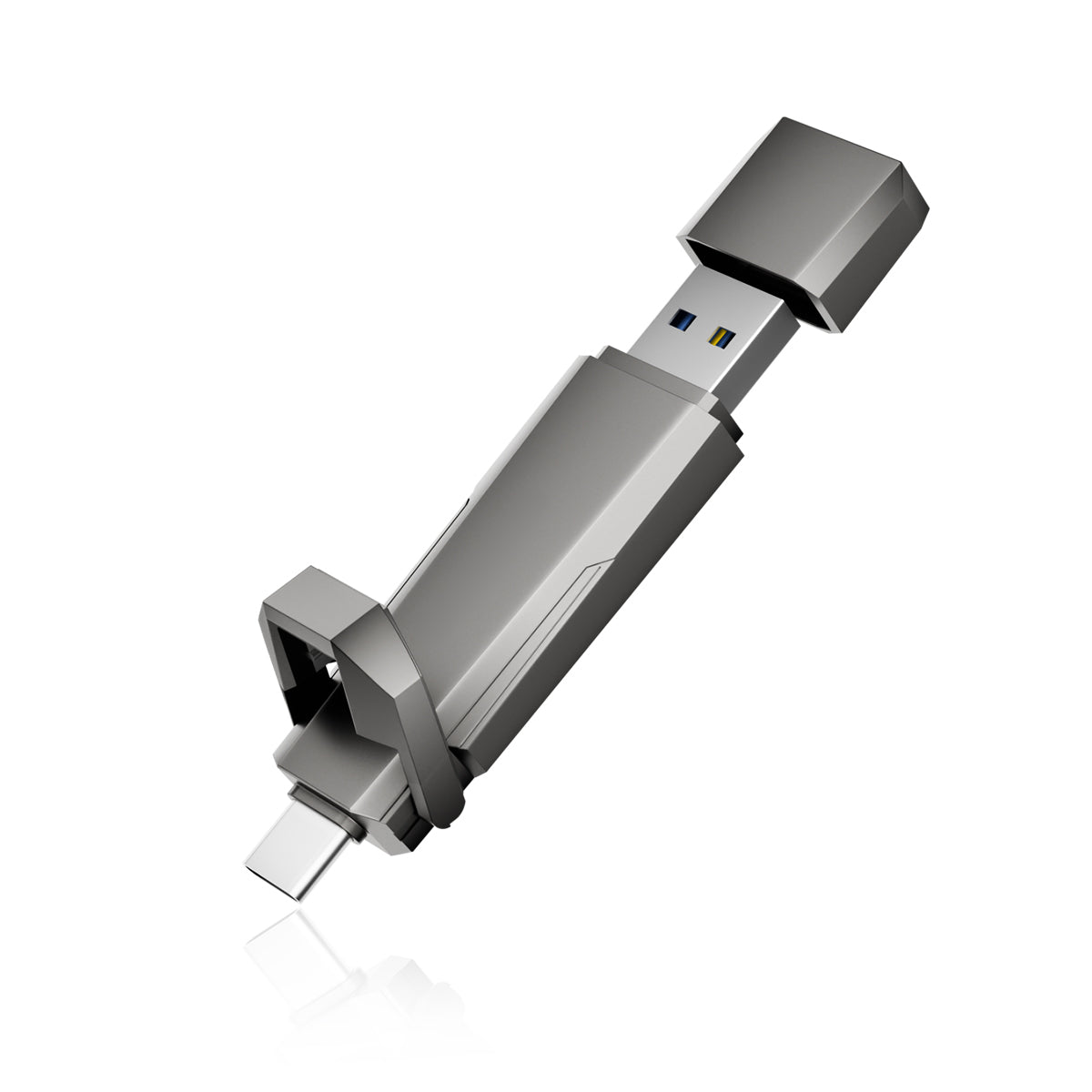 1TB USB C Solid State Flash Drive up to 1000MB/s Dual USB 3.2 Gen 2 Type C Thumb Drive External Hard Drives for Smartphone Tablets Laptops Game Consol