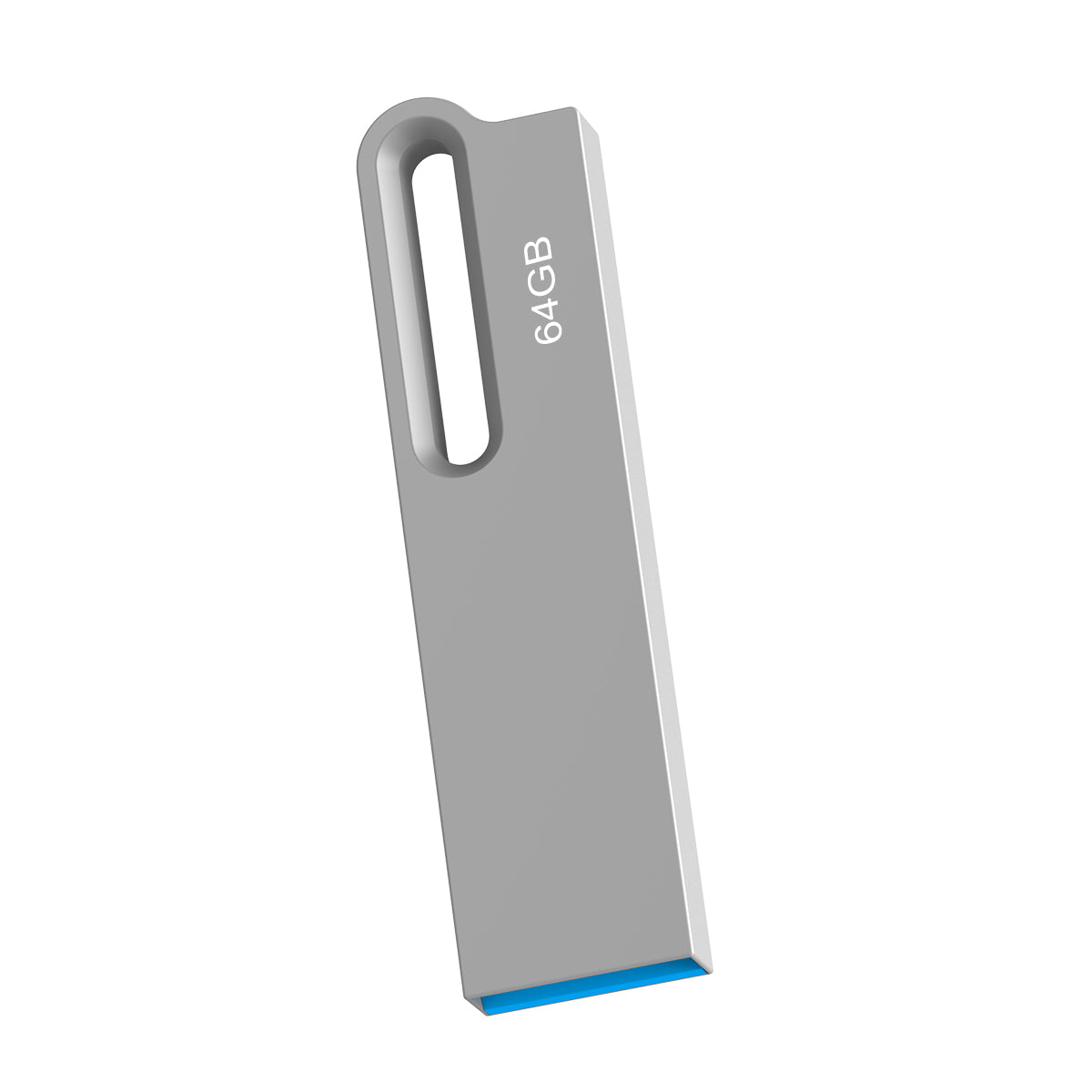 Topesel 2 Pack 64GB 3.0 USB Flash Drive TOPESEL Slim Metal Thumb Drive Pen Drive Silver (Copy)