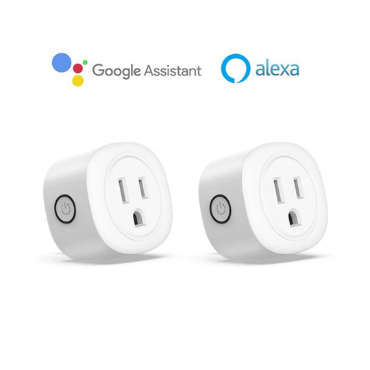 Topesel 2/4 Pack Smart Plug Mini Wifi Outlet Work with Google Home Alexa Remote Control Voice Control Timing