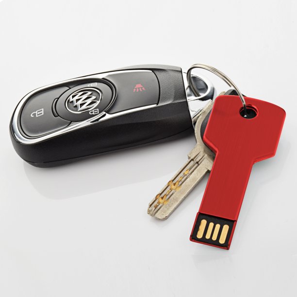 32G USB 2.0 Flash Drive TOPESEL Metal Key Shape Slim Thumb Drive Memory Stick Pen Drive Red