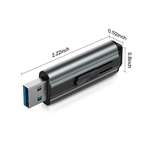TOPESEL USB 3.1 Flash Drive 380MB/s Plug-Play Pen Drive with Keychain