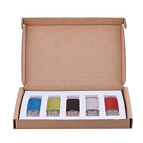 5 Pack 32GB USB 2.0 Flash Drive 5 Colorful Memory Stick Thumb Drives