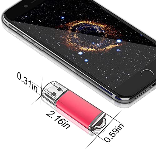 5 Pack 32GB USB 2.0 Flash Drive 5 Colorful Memory Stick Thumb Drives