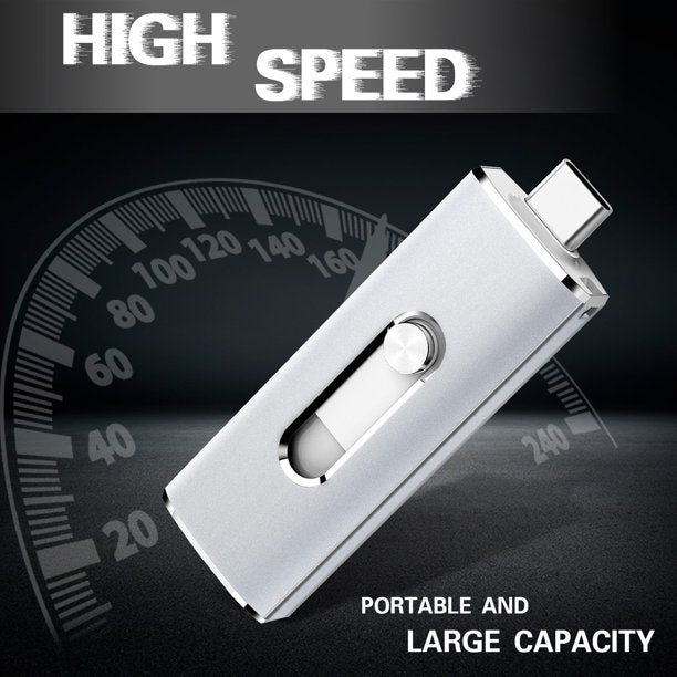 TOPESEL OTG USB 3.0 Flash Drive USB C&USB A Thumb Drive for Samsung/LG/Android Phone
