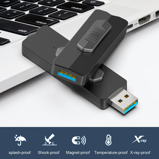 64GB/128GB USB 3.1 Flash Drive 400MB/s Super Speed Metal Pen Drive Slide Thumb Drive