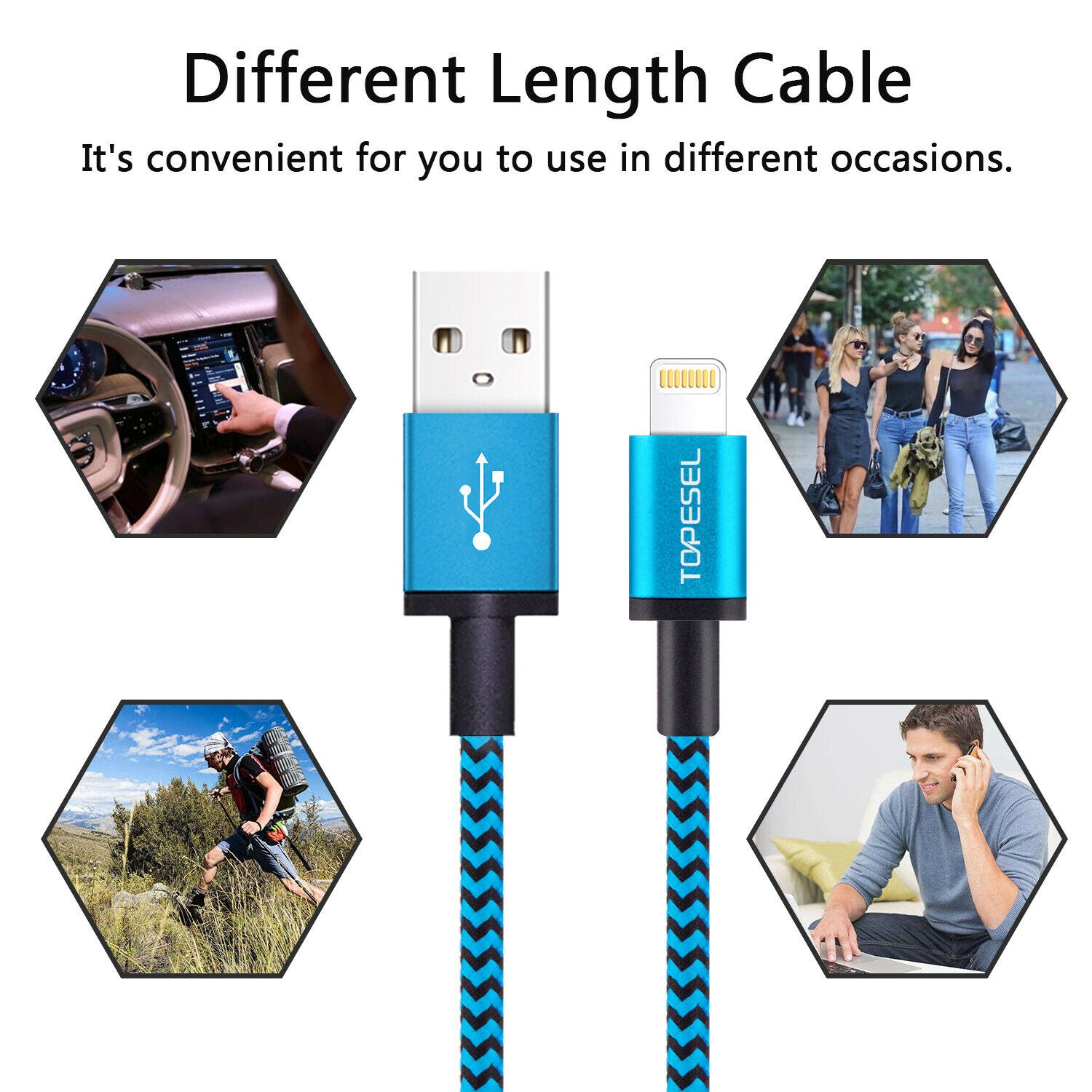 Apple MFI Certified 6ft Lightning Cable for iPhone 12/Pro/Pro Max/mini, iPhone 11 and More