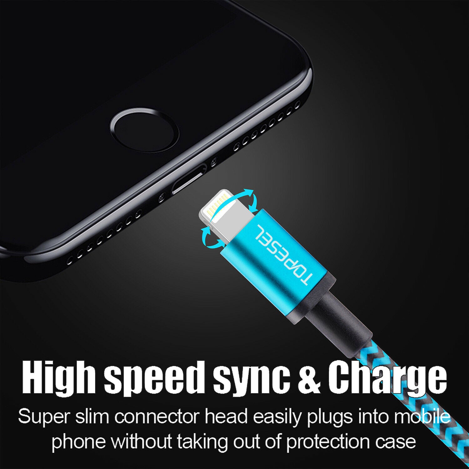 Apple MFI Certified 6ft Lightning Cable for iPhone 12/Pro/Pro Max/mini, iPhone 11 and More