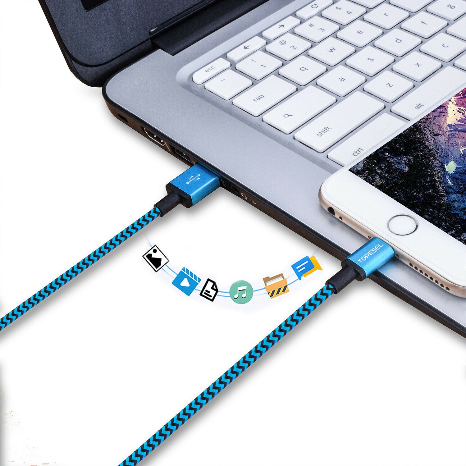 Apple MFI Certified 6ft Lightning Cable for iPhone 12/Pro/Pro Max/mini, iPhone 11 and More