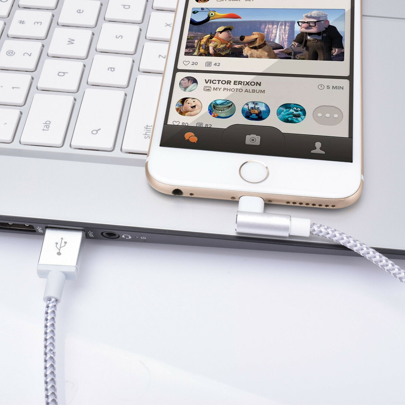 Apple MFI Certified 3.3ft Lightning Cable for iPhone 12/Pro/Pro Max/mini, iPhone 11 and  More